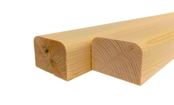 Брус для скамьи деревянный 60х40 мм ель