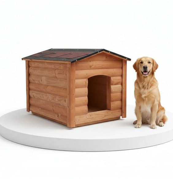 Будка для великого собаки не утеплена класична