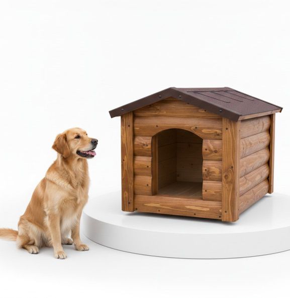 Будка для маленького собаки утеплена класична SvitDereva