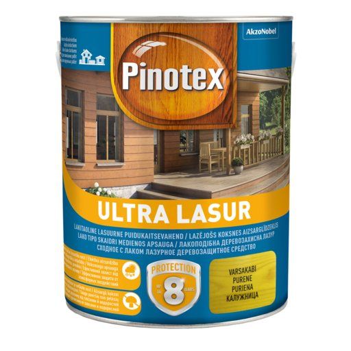 Pinotex ultra lasur 3л Прозорий