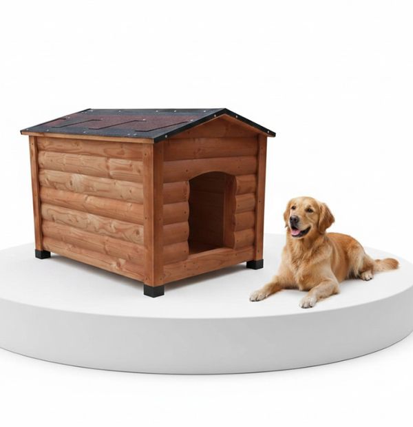 Будка для середнього собаки утеплена класична