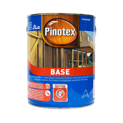 Pinotex Base - грунтовочный состав для древесины, бесцветный, 3 л.